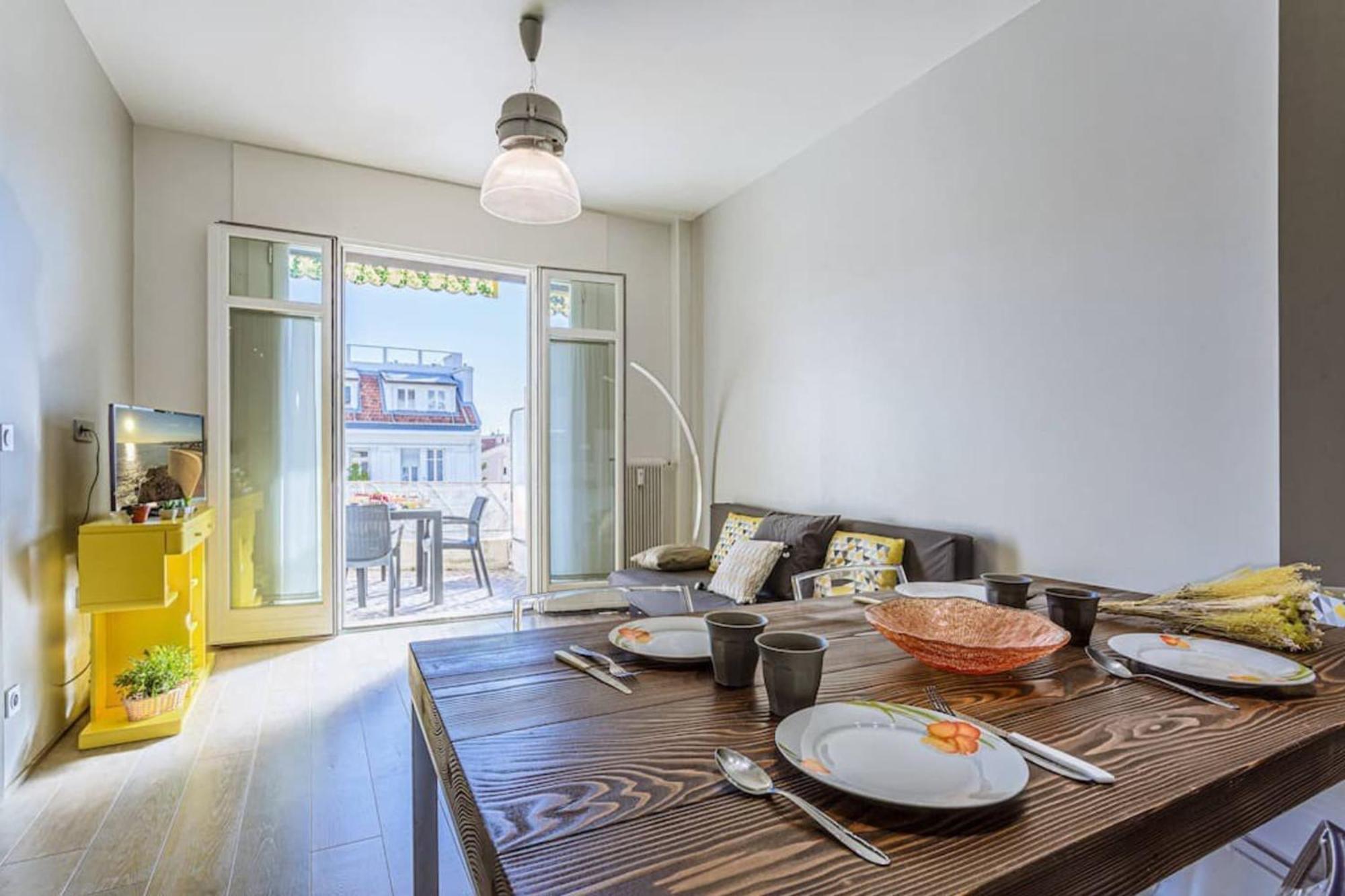 ניס Fleurs 22 - City Center - Modern W Terrace מראה חיצוני תמונה
