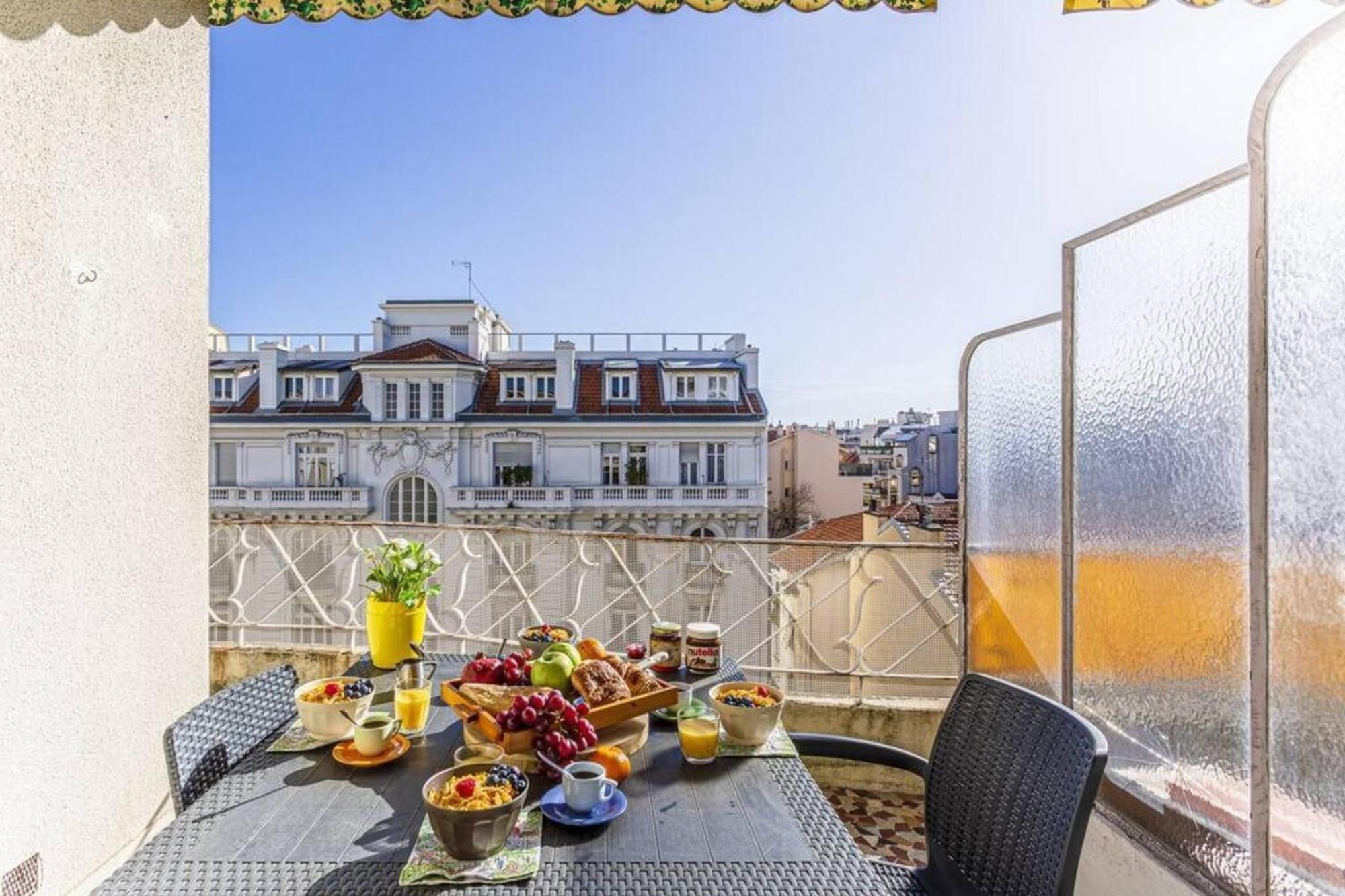 ניס Fleurs 22 - City Center - Modern W Terrace מראה חיצוני תמונה
